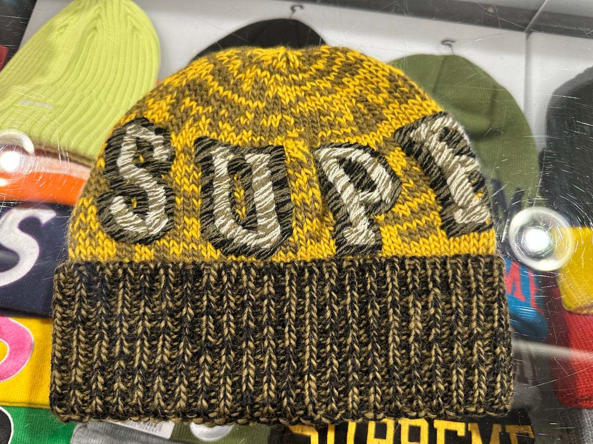 Purchase Our NEW Supreme Twist Yarn Beanie - Olive Daily Sale